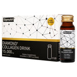 Diamond Liquid Collagen Drink, 15000mg Hydrolyzed Marine Fish Collagen, 1 Box/10 Bottles